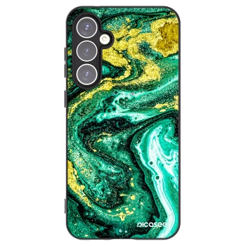 Picasee silikonski črni ovitek za Samsung Galaxy S23 FE S711B - Green Gold