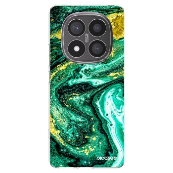 Picasee silikonski prozorni ovitek za Xiaomi Redmi Note 14 Pro+ 5G - Green Gold