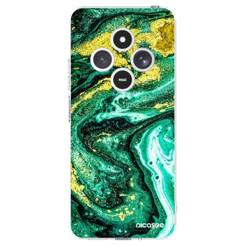 Picasee silikonski prozorni ovitek za Xiaomi Redmi 14C - Green Gold