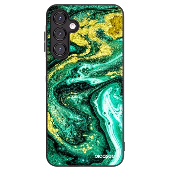 Picasee silikonski črni ovitek za Samsung Galaxy A16 5G - Green Gold