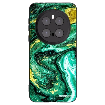 Picasee silikonski črni ovitek za Honor Magic7 Pro 5G - Green Gold