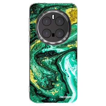 Picasee silikonski prozorni ovitek za Honor Magic7 Pro 5G - Green Gold