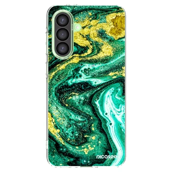 Picasee silikonski prozorni ovitek za Samsung Galaxy A26 5G A266B - Green Gold