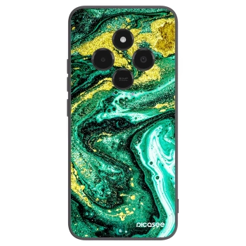 Picasee silikonski črni ovitek za Xiaomi Poco C75 - Green Gold