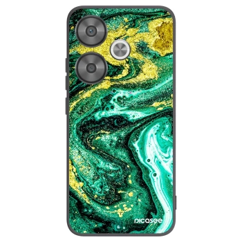 Picasee silikonski črni ovitek za Xiaomi Poco F6 - Green Gold