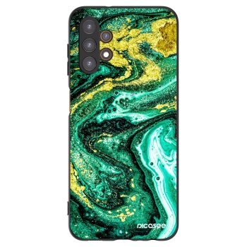 Picasee silikonski črni ovitek za Samsung Galaxy A13 5G - Green Gold