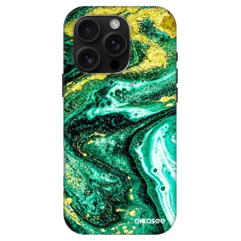 Picasee Fashion Case MagSafe za Apple iPhone 16 Pro - Green Gold