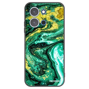 Picasee silikonski črni ovitek za Xiaomi Redmi 15C 4G - Green Gold