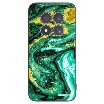 Picasee silikonski črni ovitek za Xiaomi Redmi Note 15 Pro 4G - Green Gold