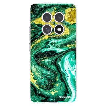 Picasee silikonski prozorni ovitek za Xiaomi Redmi Note 15 - Green Gold