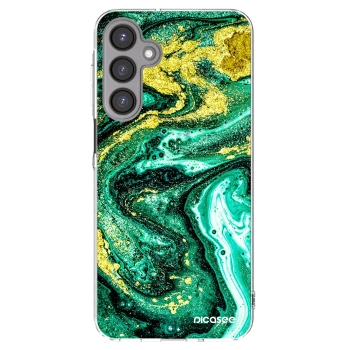 Picasee silikonski prozorni ovitek za Samsung Galaxy A16 4G - Green Gold