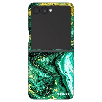 Picasee Fashion Case za Samsung Galaxy Z Flip7 5G - Green Gold