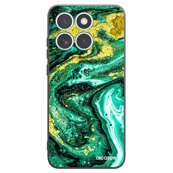 Picasee silikonski črni ovitek za Motorola Edge 70 Fusion - Green Gold