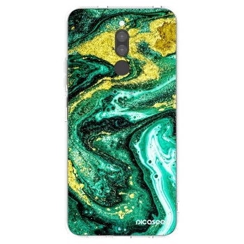 Picasee silikonski prozorni ovitek za Xiaomi Redmi 8 - Green Gold