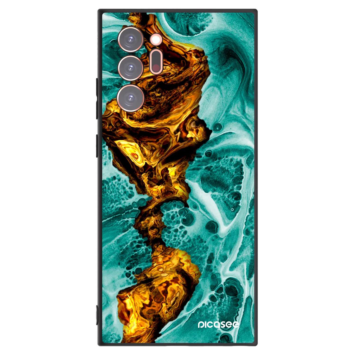 Picasee silikonski črni ovitek za Samsung Galaxy Note 20 Ultra - Goldsky