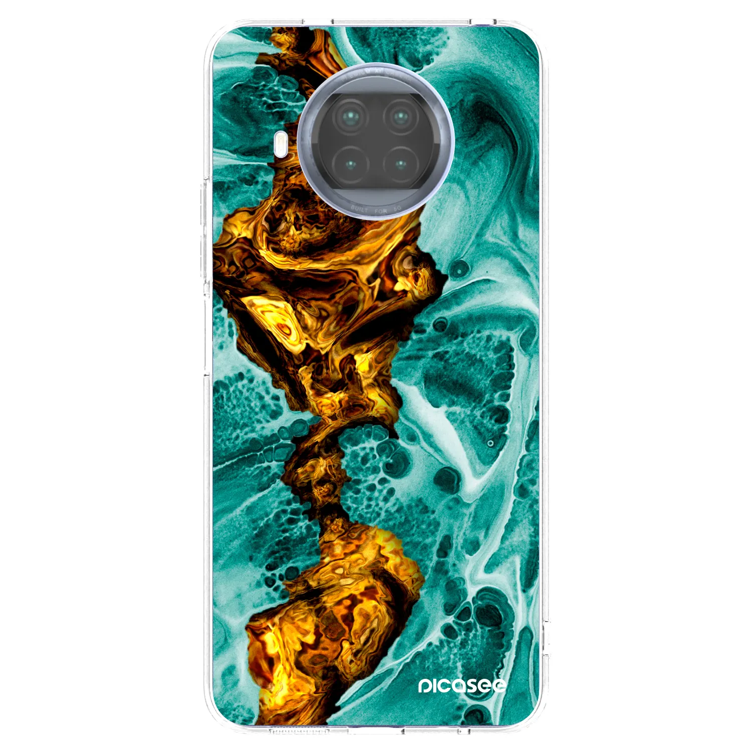 Picasee silikonski prozorni ovitek za Xiaomi Mi 10T Lite - Goldsky