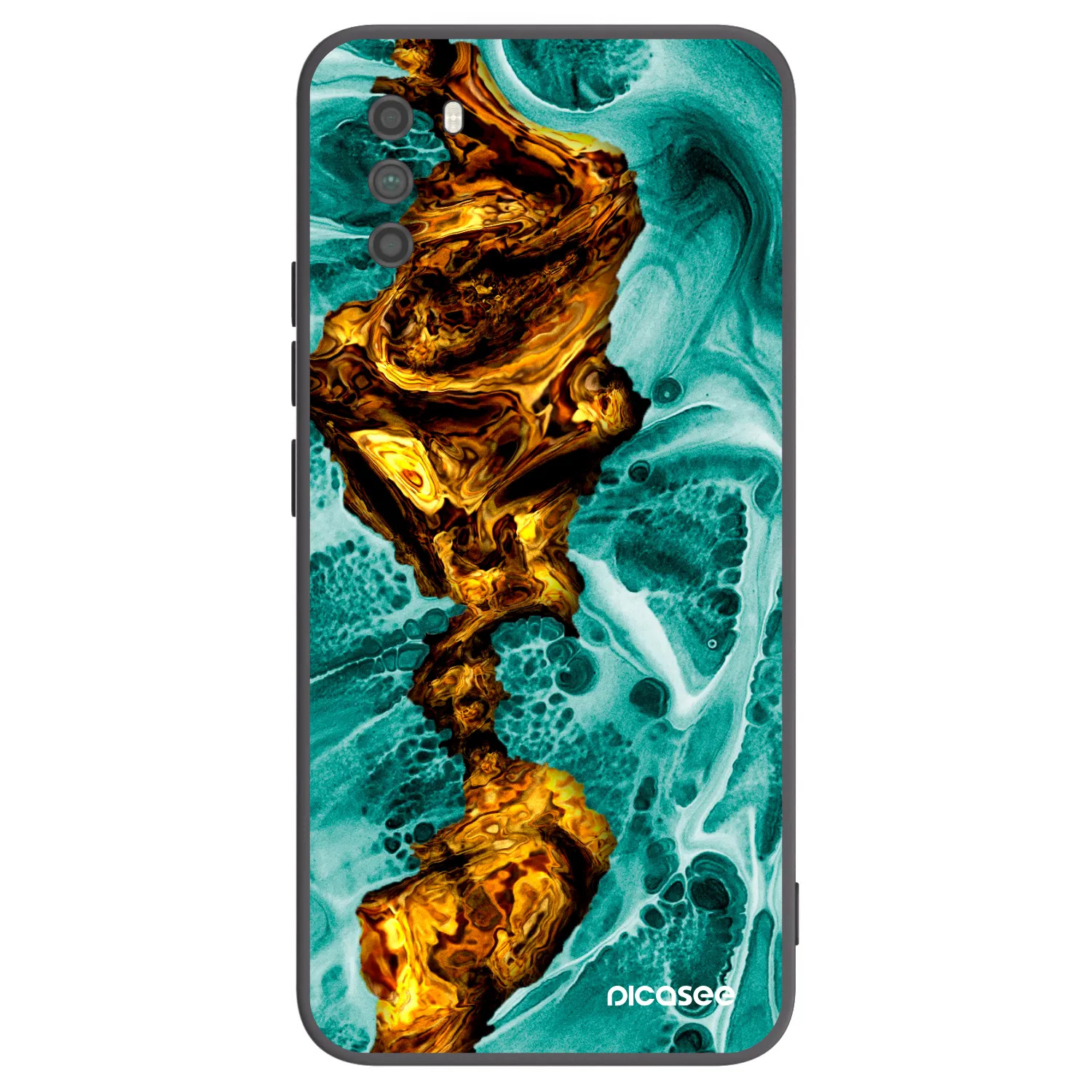 Picasee silikonski črni ovitek za Xiaomi Poco M3 - Goldsky