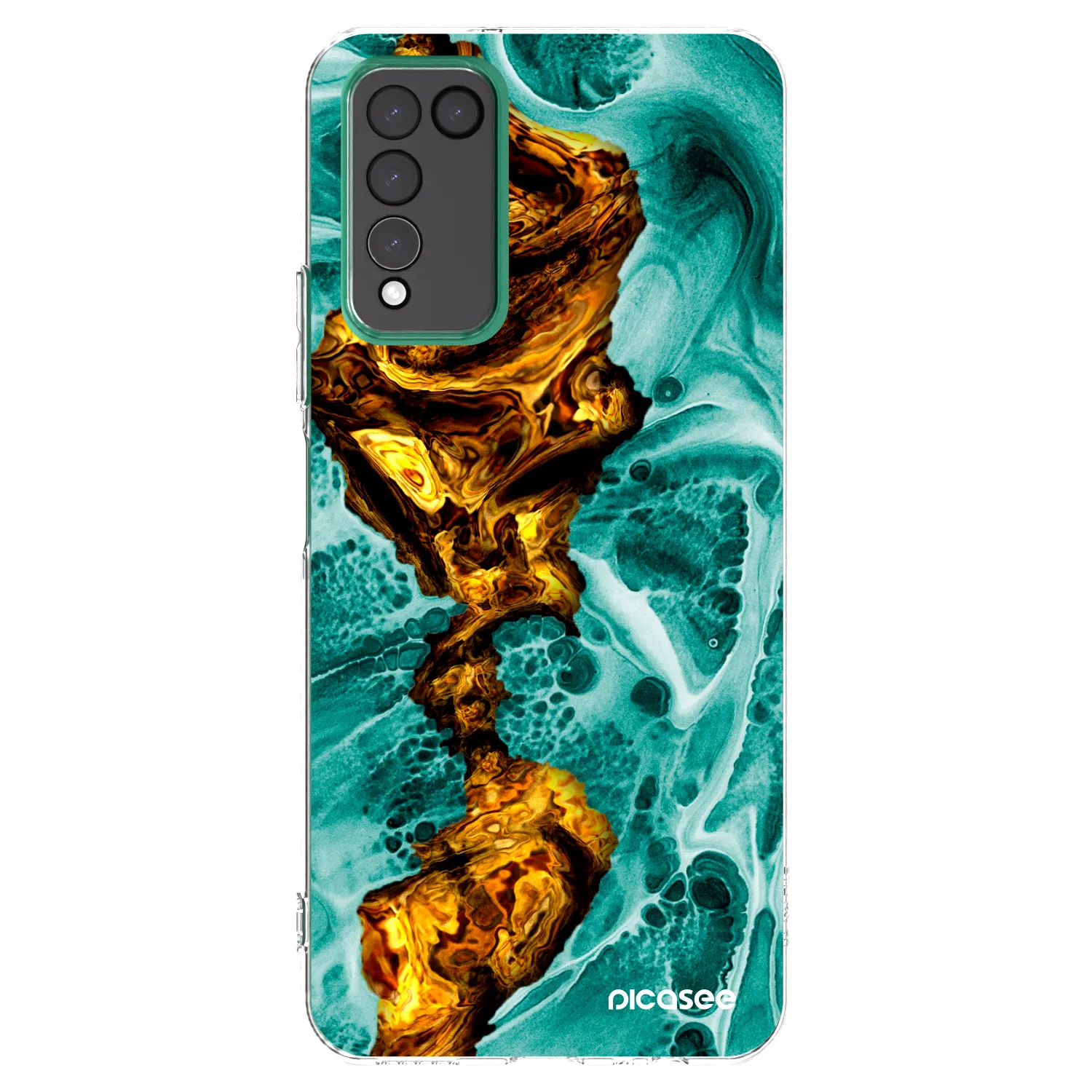 Picasee silikonski prozorni ovitek za Honor 10X Lite - Goldsky