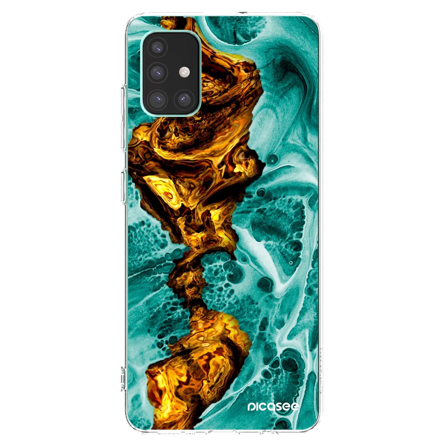 Picasee silikonski prozorni ovitek za Samsung Galaxy M51 M515F - Goldsky