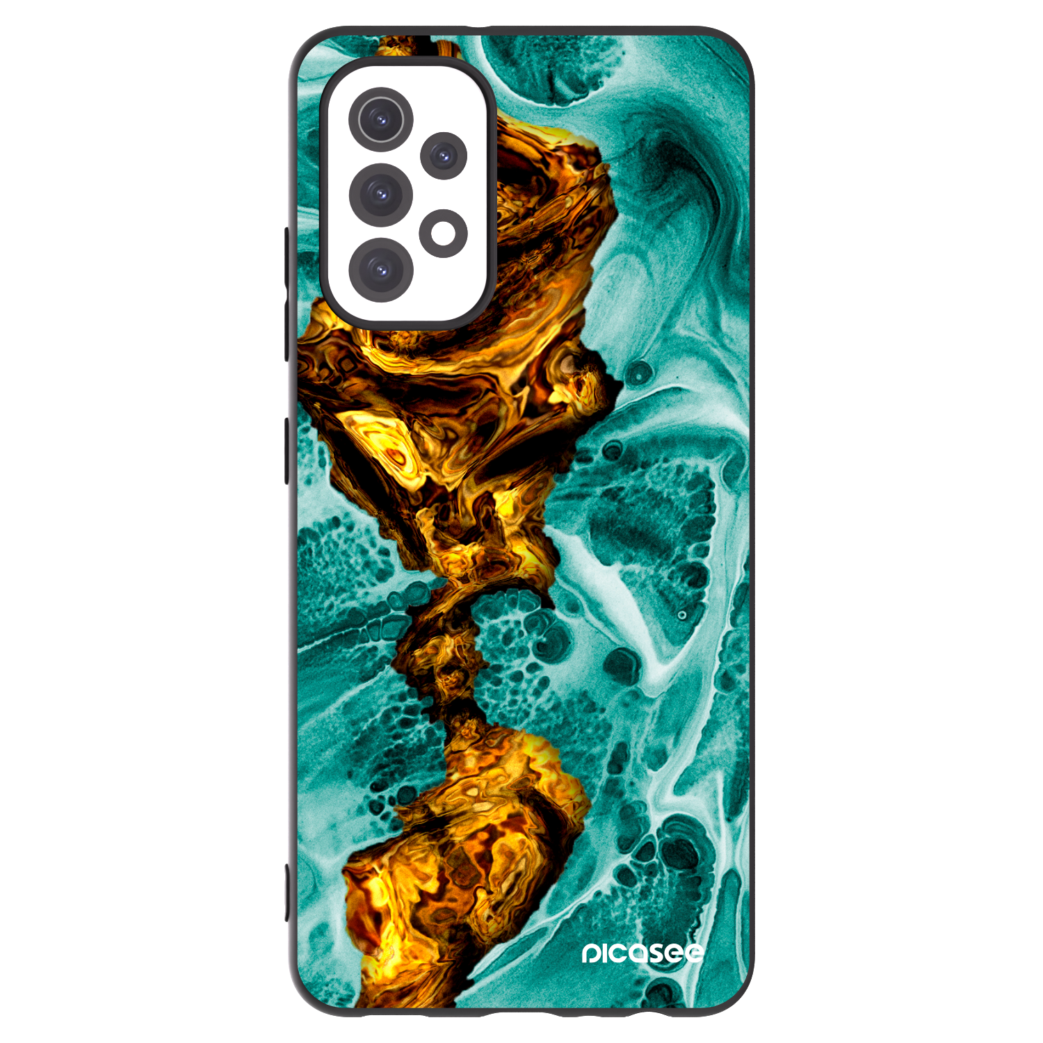 Picasee silikonski črni ovitek za Samsung Galaxy A32 5G A326B - Goldsky