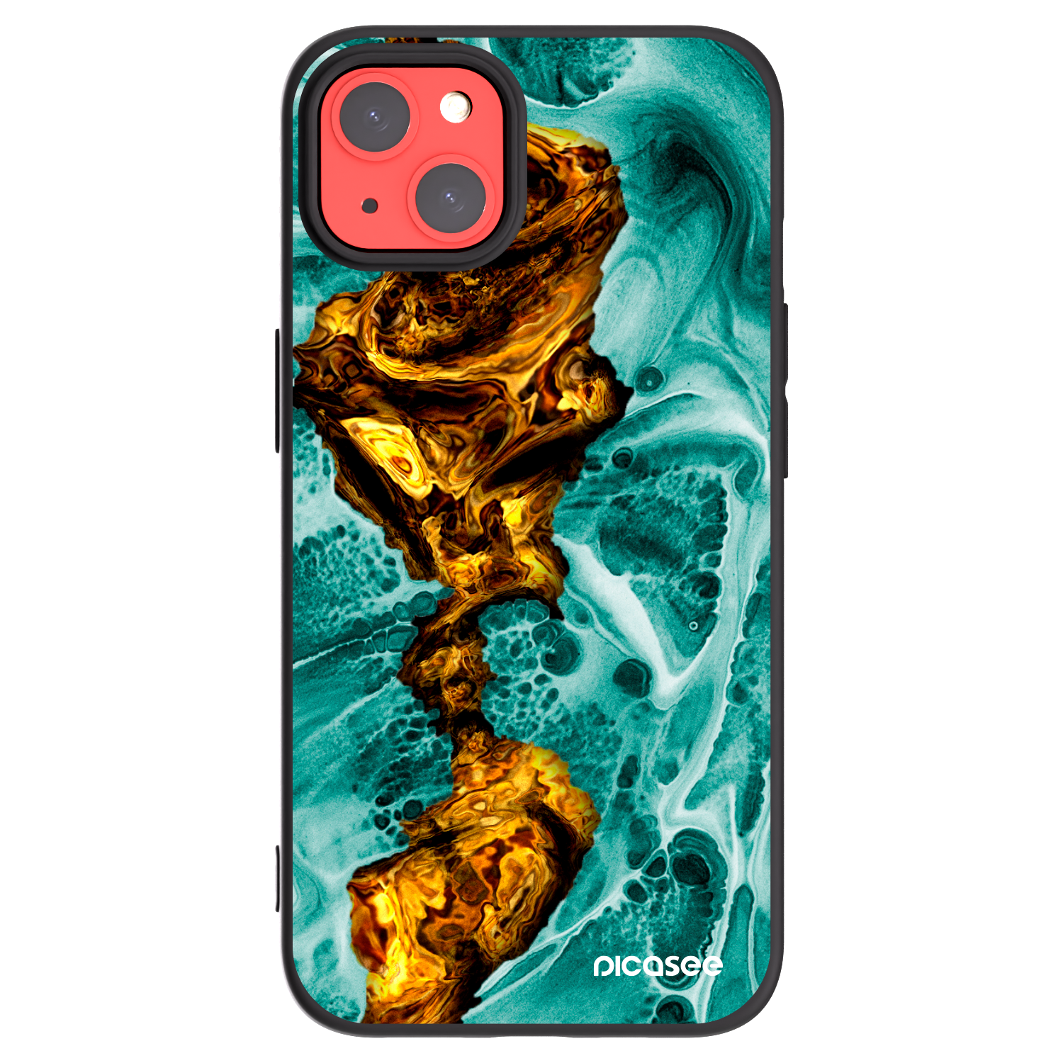Picasee silikonski črni ovitek za Apple iPhone 13 - Goldsky