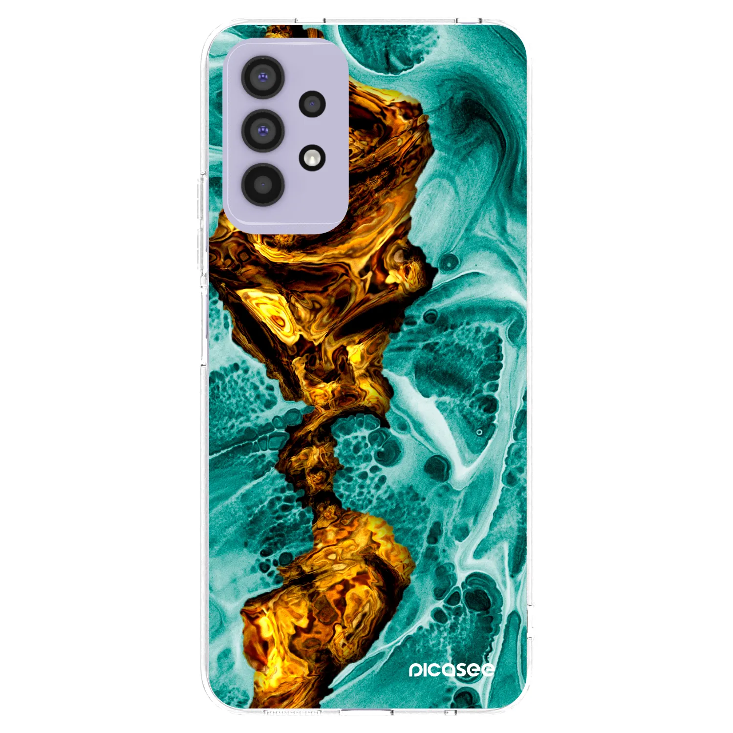 Picasee silikonski prozorni ovitek za Samsung Galaxy A32 4G SM-A325F - Goldsky