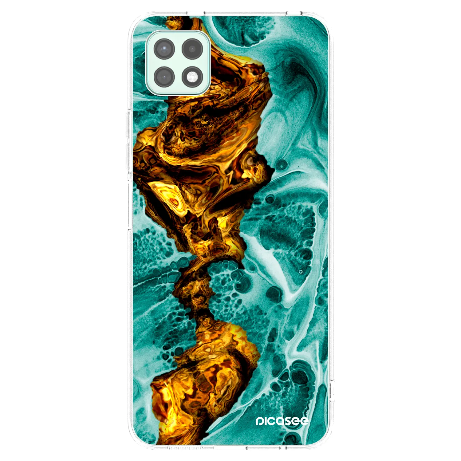 Picasee silikonski prozorni ovitek za Samsung Galaxy A22 A226B 5G - Goldsky