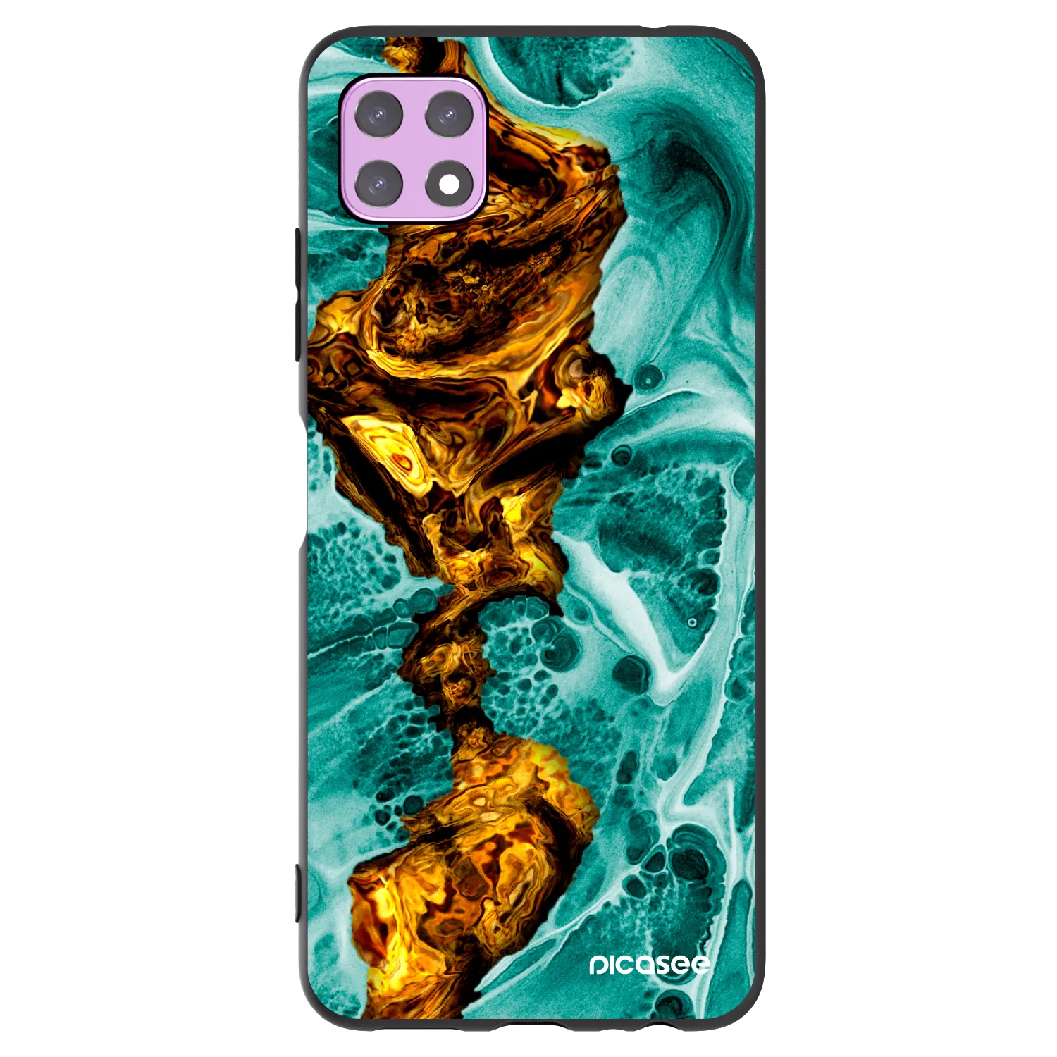 Picasee silikonski črni ovitek za Samsung Galaxy A22 A226B 5G - Goldsky