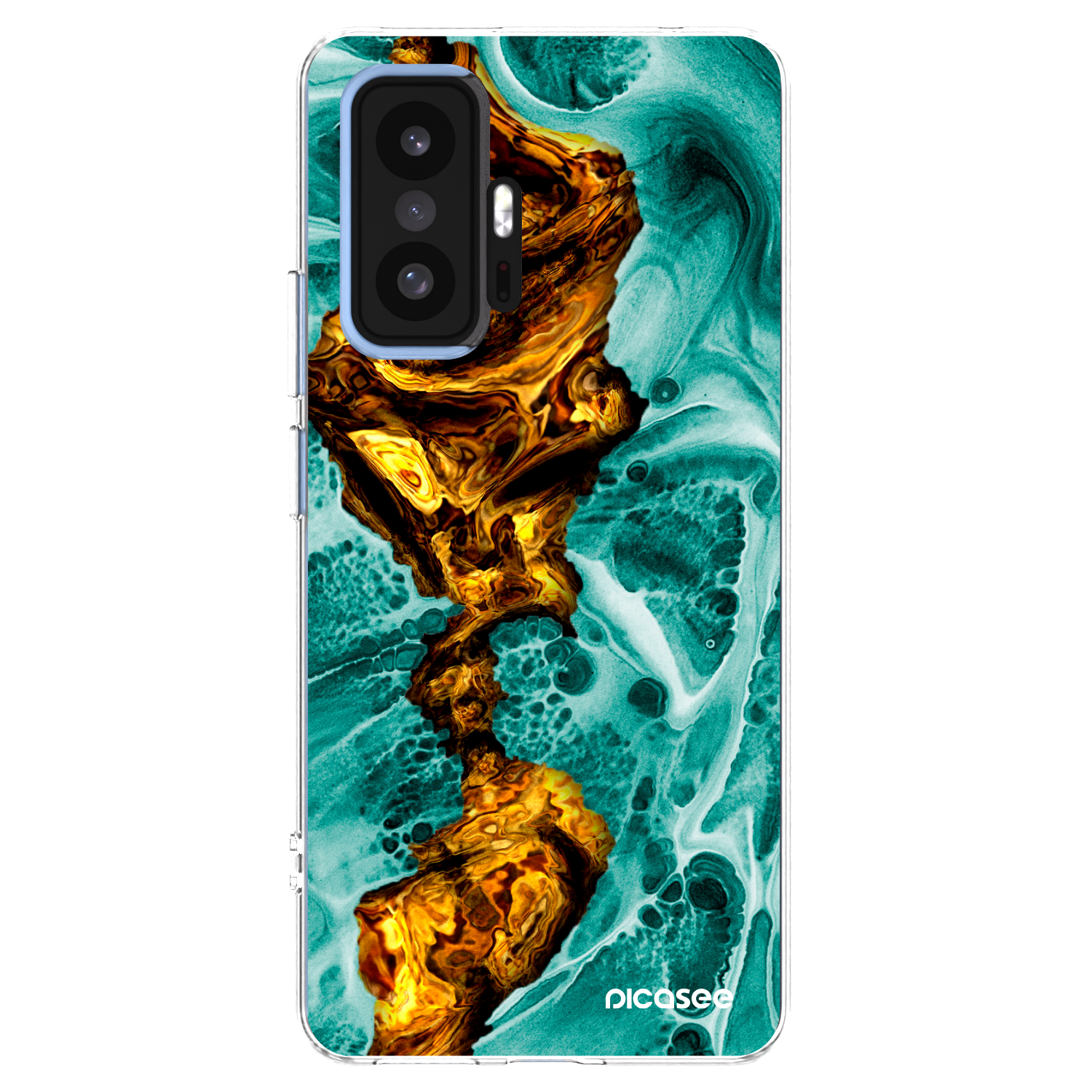 Picasee silikonski prozorni ovitek za Xiaomi 11T - Goldsky