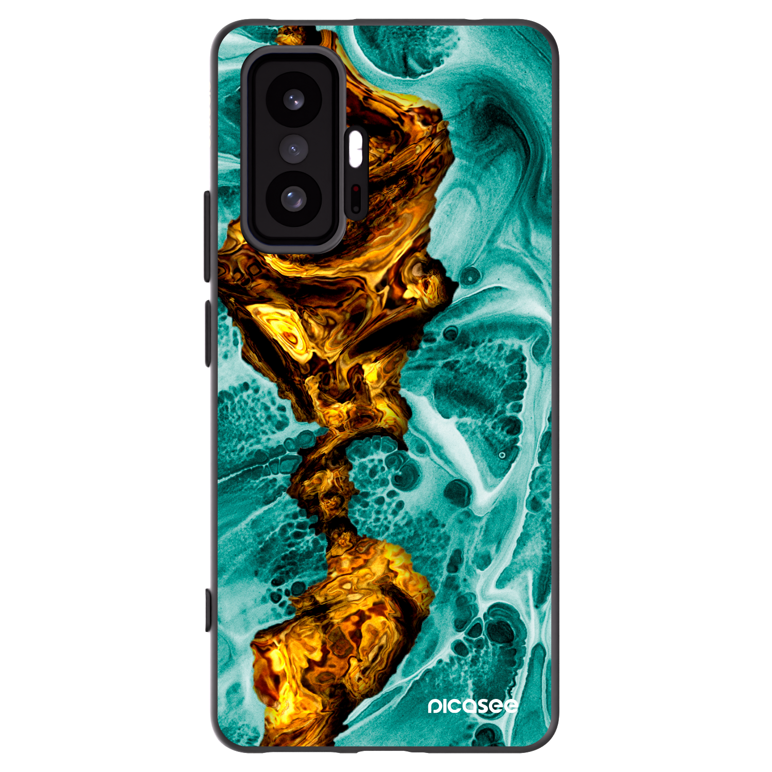 Picasee silikonski črni ovitek za Xiaomi 11T - Goldsky