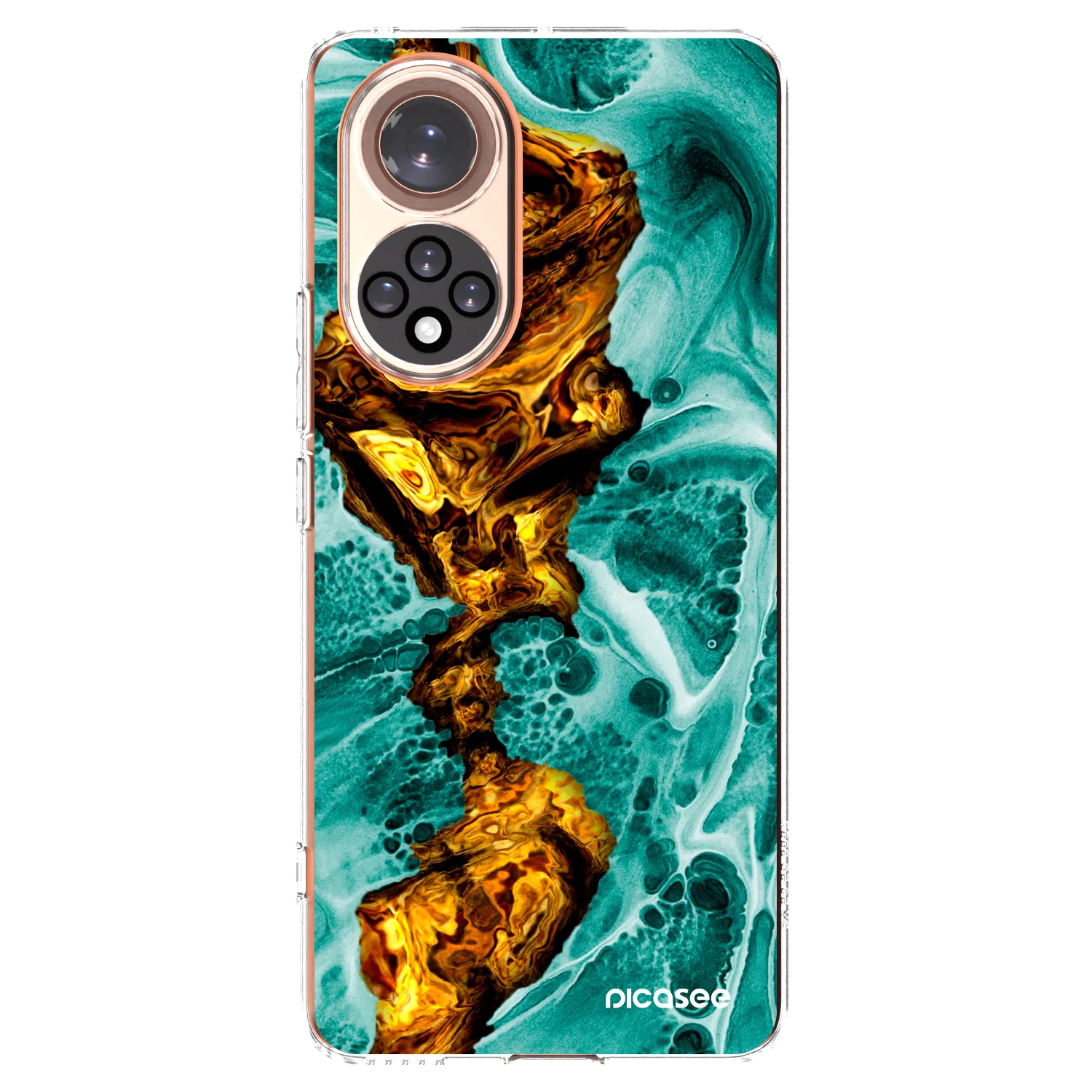Picasee silikonski prozorni ovitek za Huawei Nova 9 - Goldsky