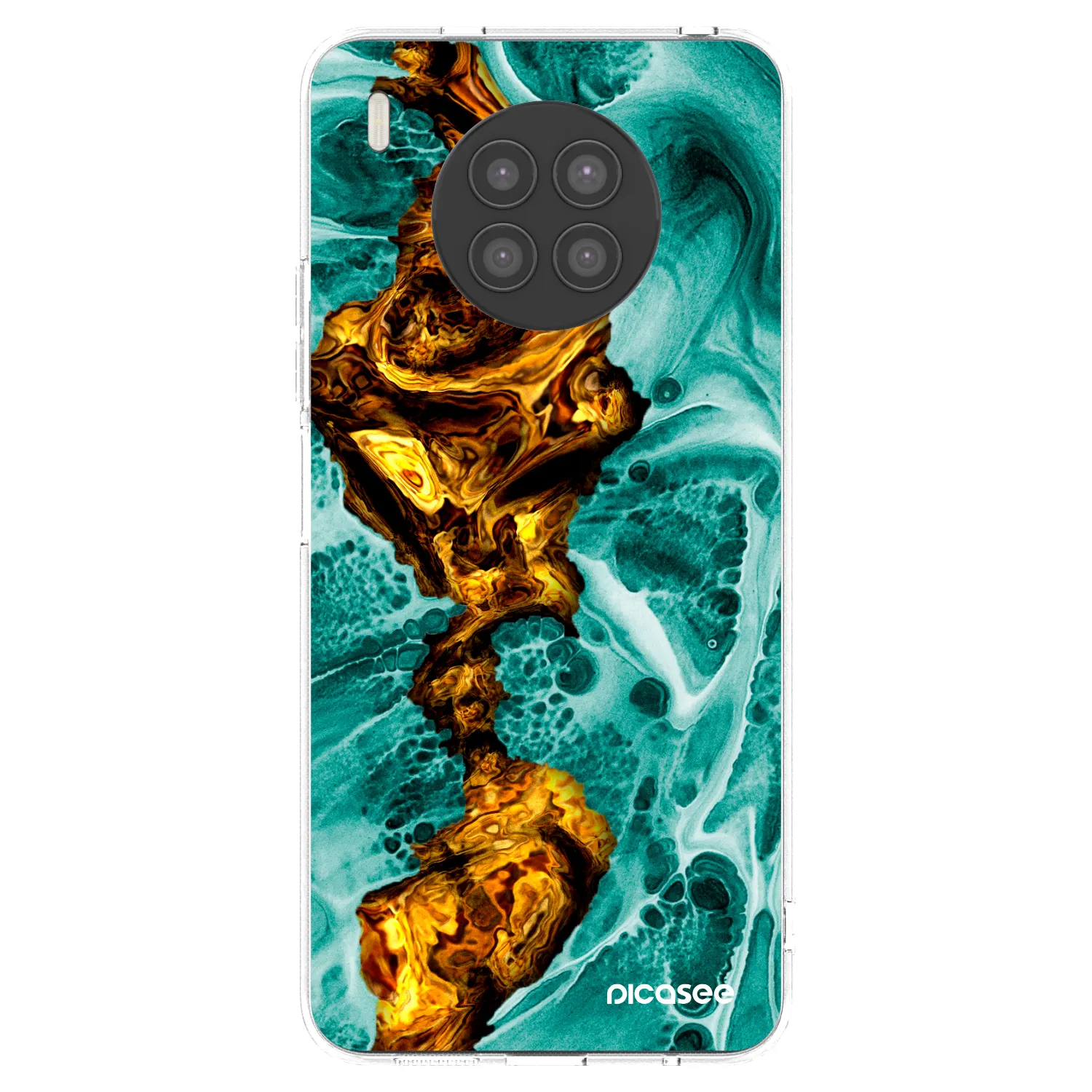 Picasee silikonski prozorni ovitek za Huawei Nova 8i - Goldsky