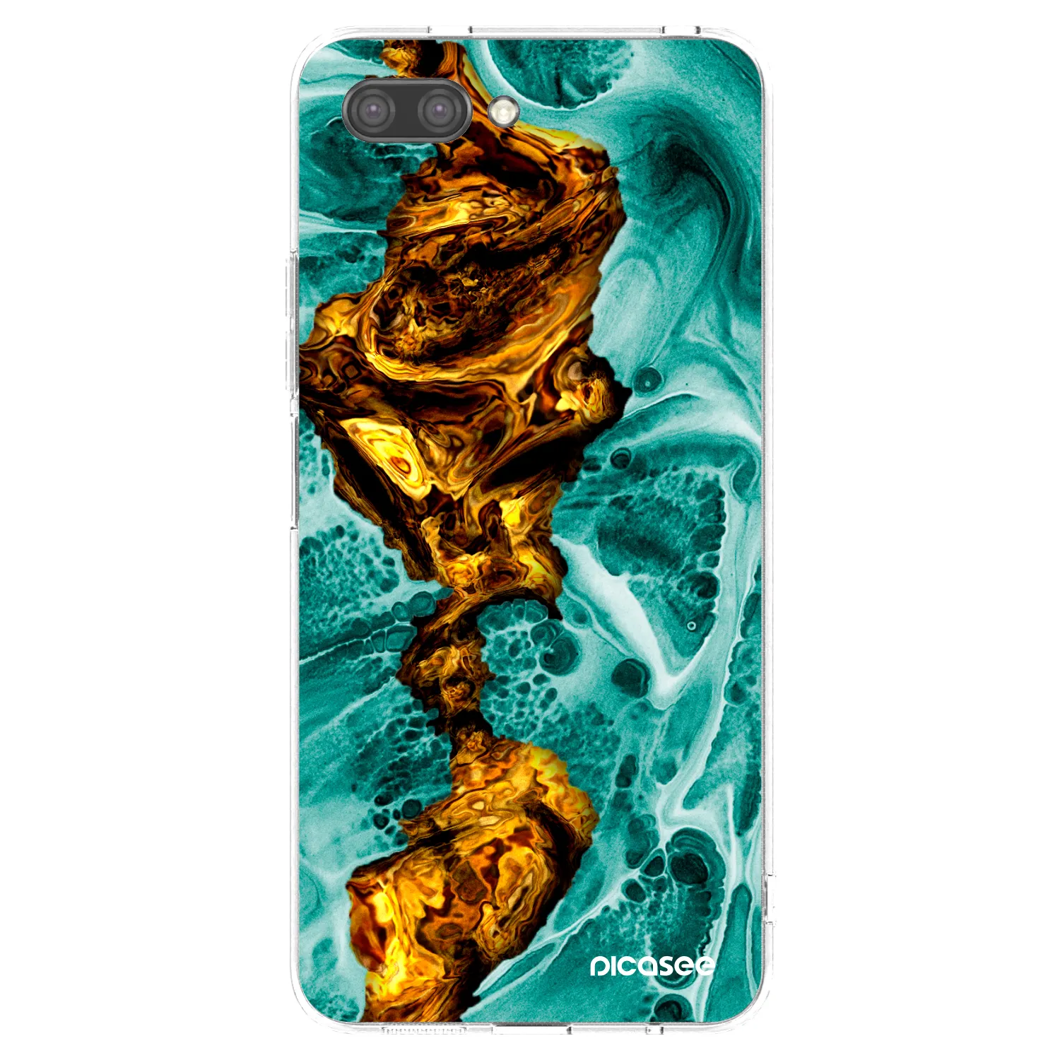 Picasee silikonski prozorni ovitek za Honor 10 - Goldsky