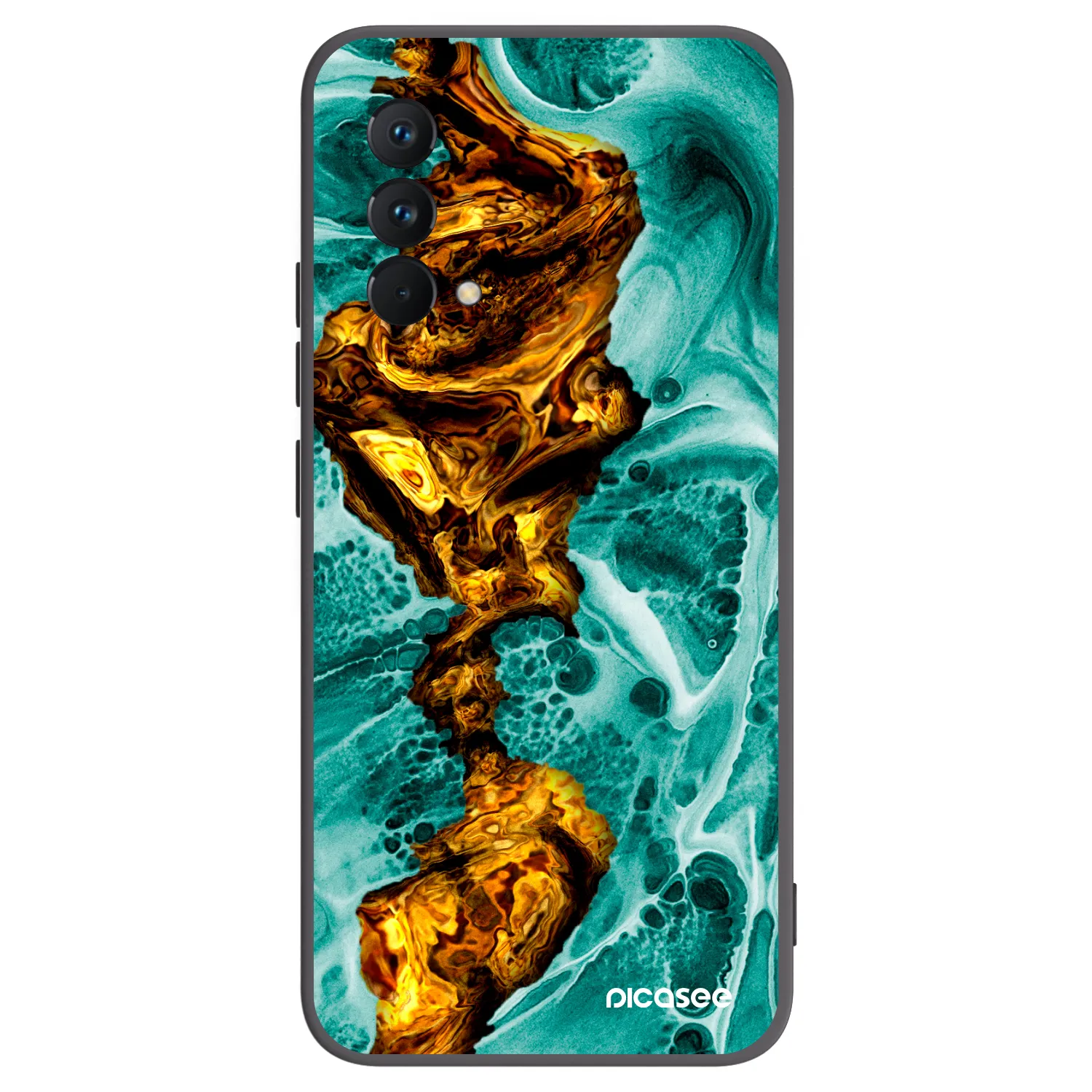 Picasee silikonski črni ovitek za Realme GT Master Edition 5G - Goldsky