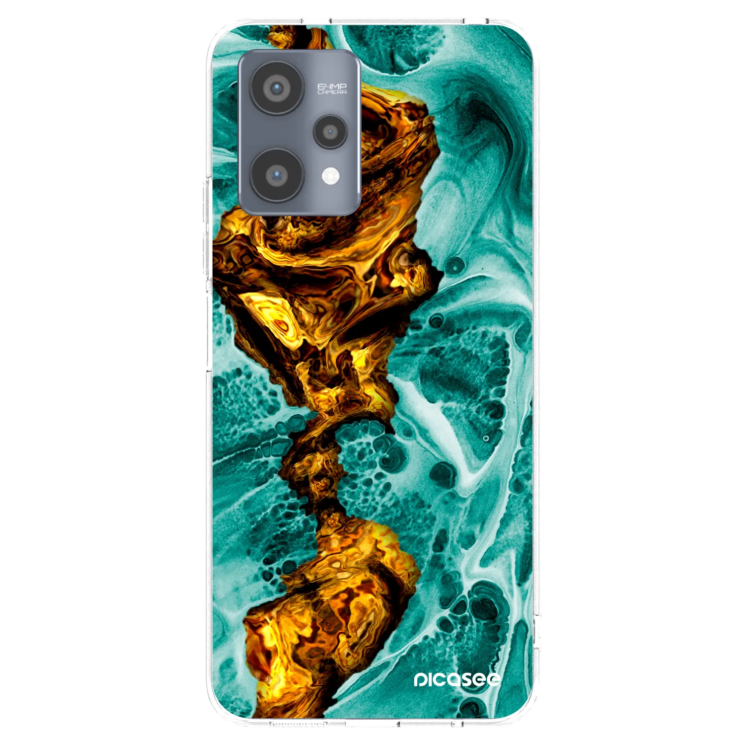 Picasee silikonski prozorni ovitek za Realme 9 Pro 5G - Goldsky