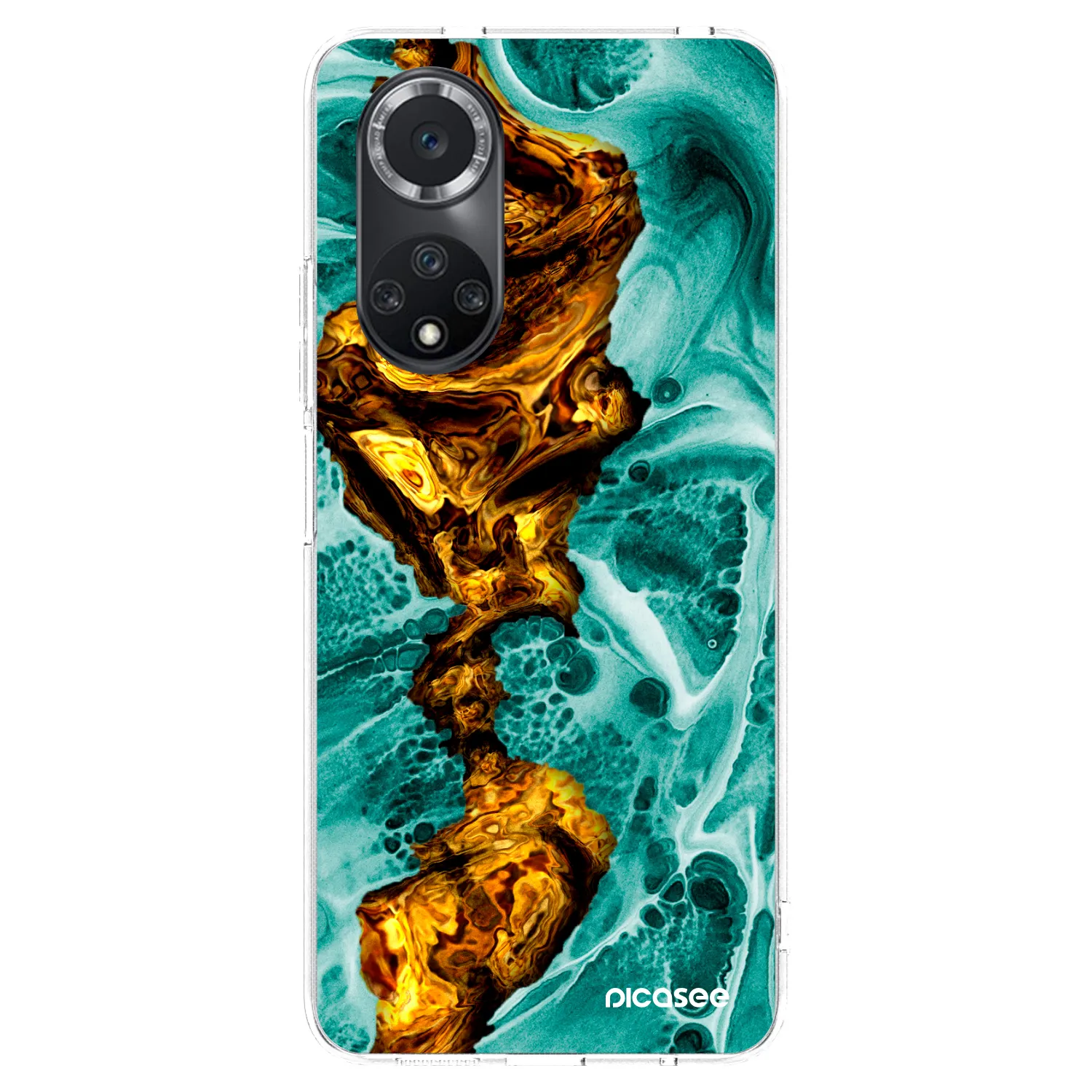 Picasee silikonski prozorni ovitek za Huawei Nova 9 SE - Goldsky