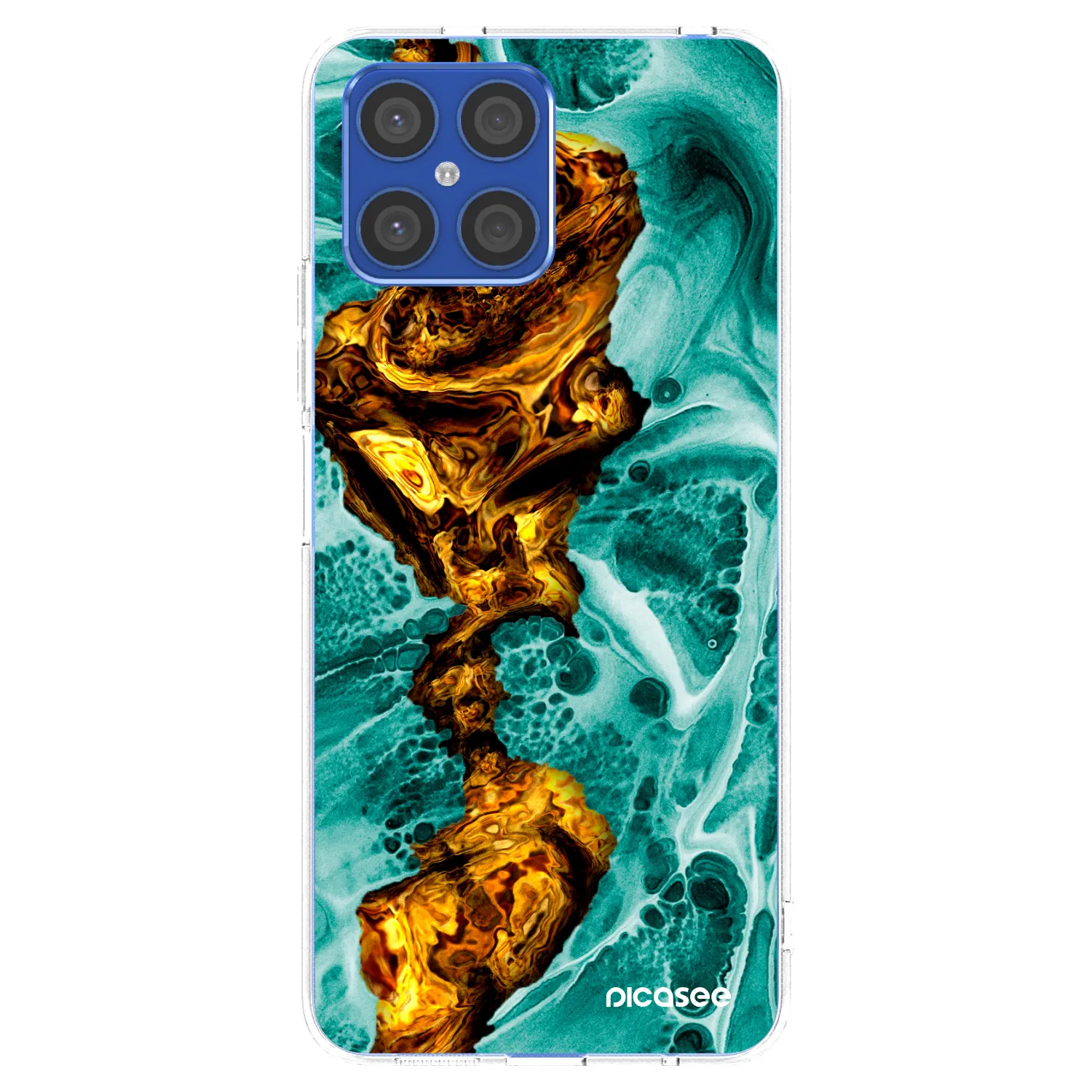 Picasee silikonski prozorni ovitek za Honor X8 4G - Goldsky