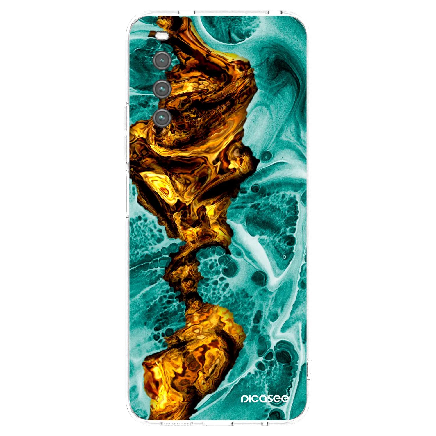 Picasee silikonski prozorni ovitek za Sony Xperia 10 IV 5G - Goldsky