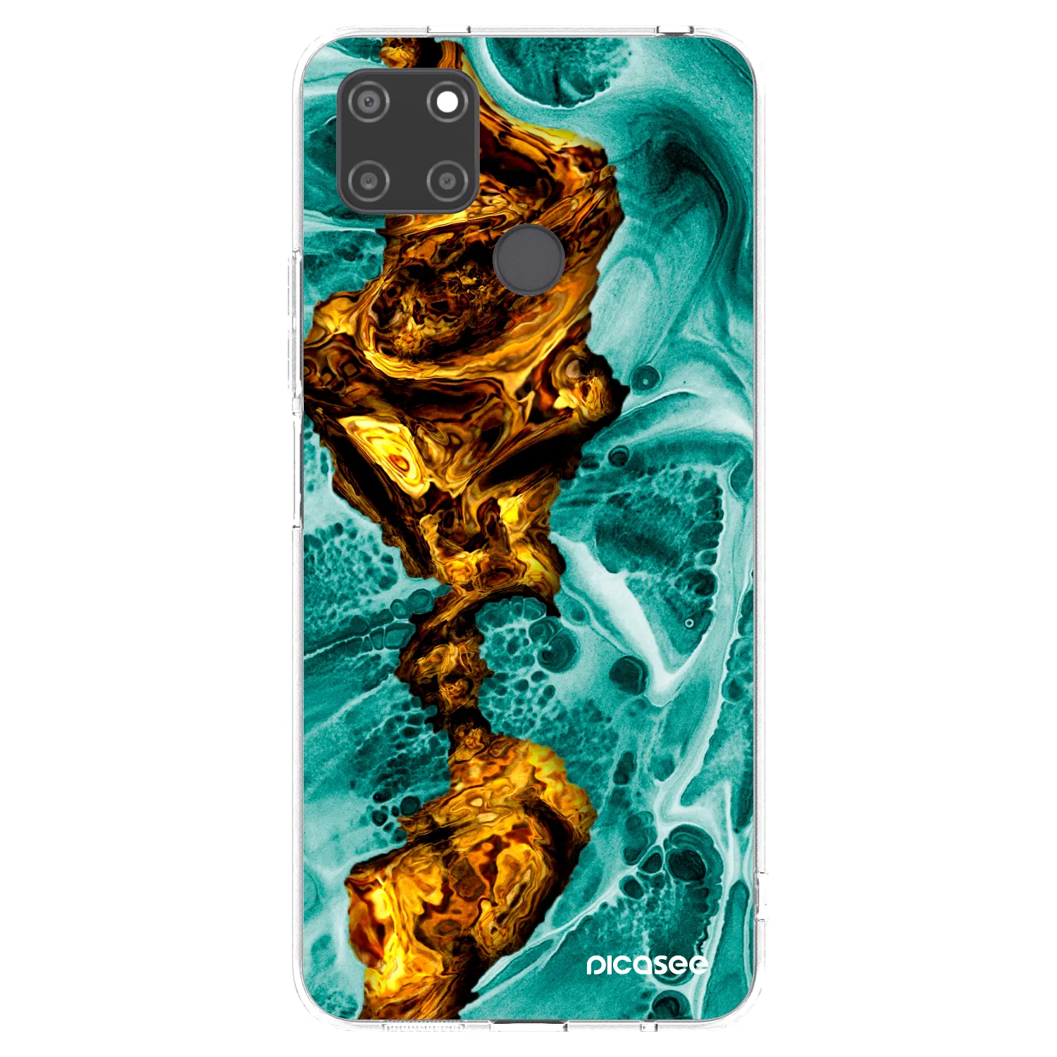 Picasee silikonski prozorni ovitek za Realme C21Y - Goldsky