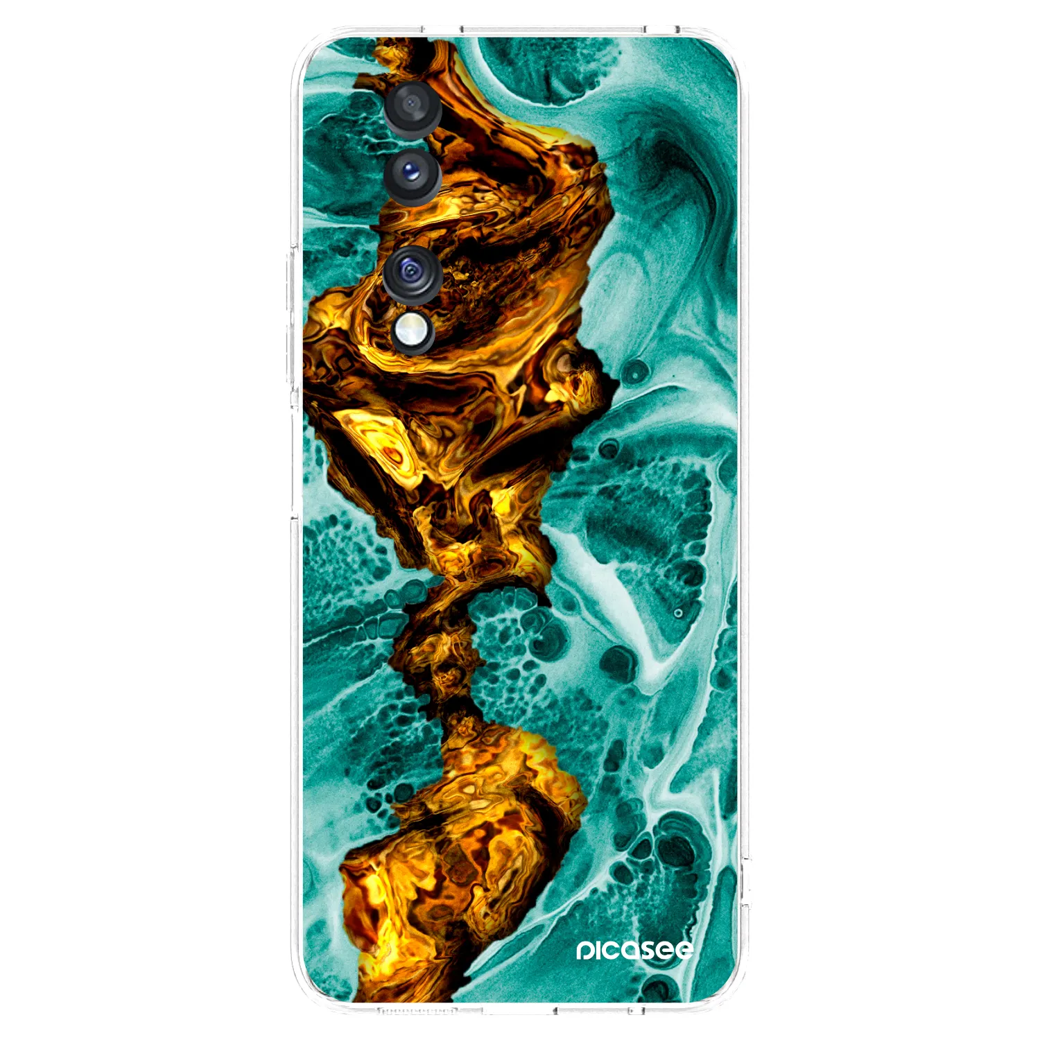 Picasee silikonski prozorni ovitek za Honor 70 - Goldsky