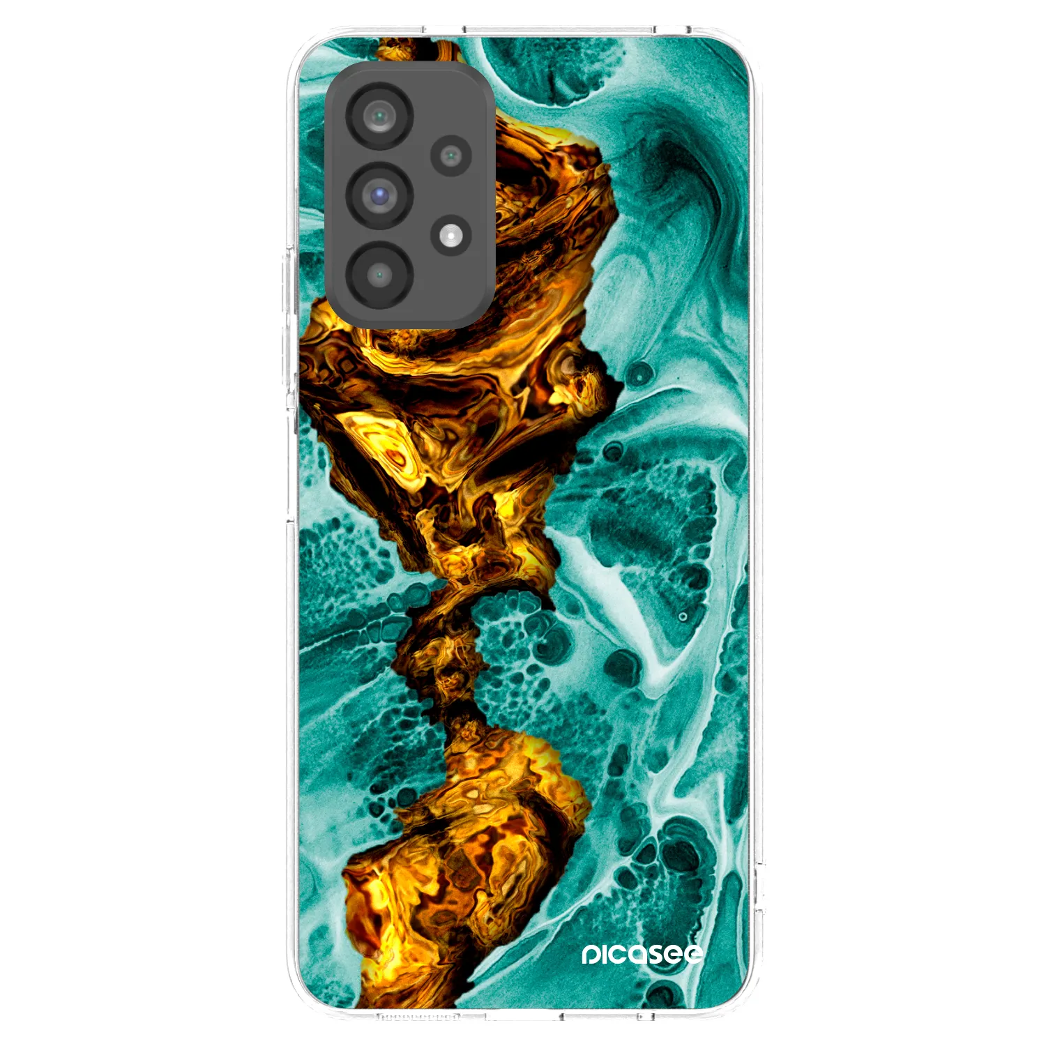 Picasee silikonski prozorni ovitek za Samsung Galaxy A73 5G - Goldsky