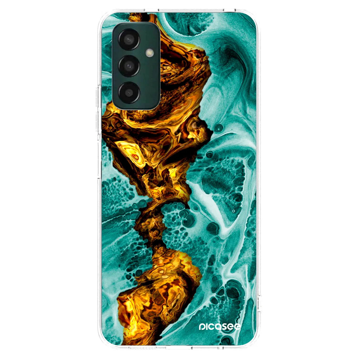Picasee silikonski prozorni ovitek za Samsung Galaxy M23 5G - Goldsky