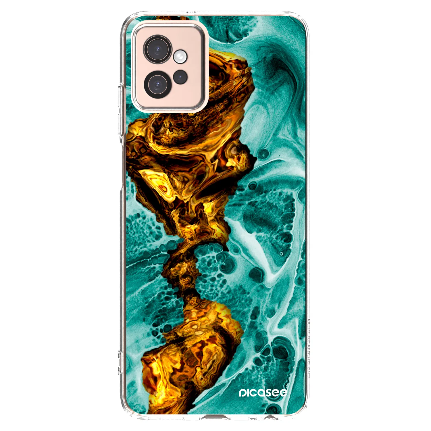 Picasee silikonski prozorni ovitek za Motorola Moto G32 - Goldsky