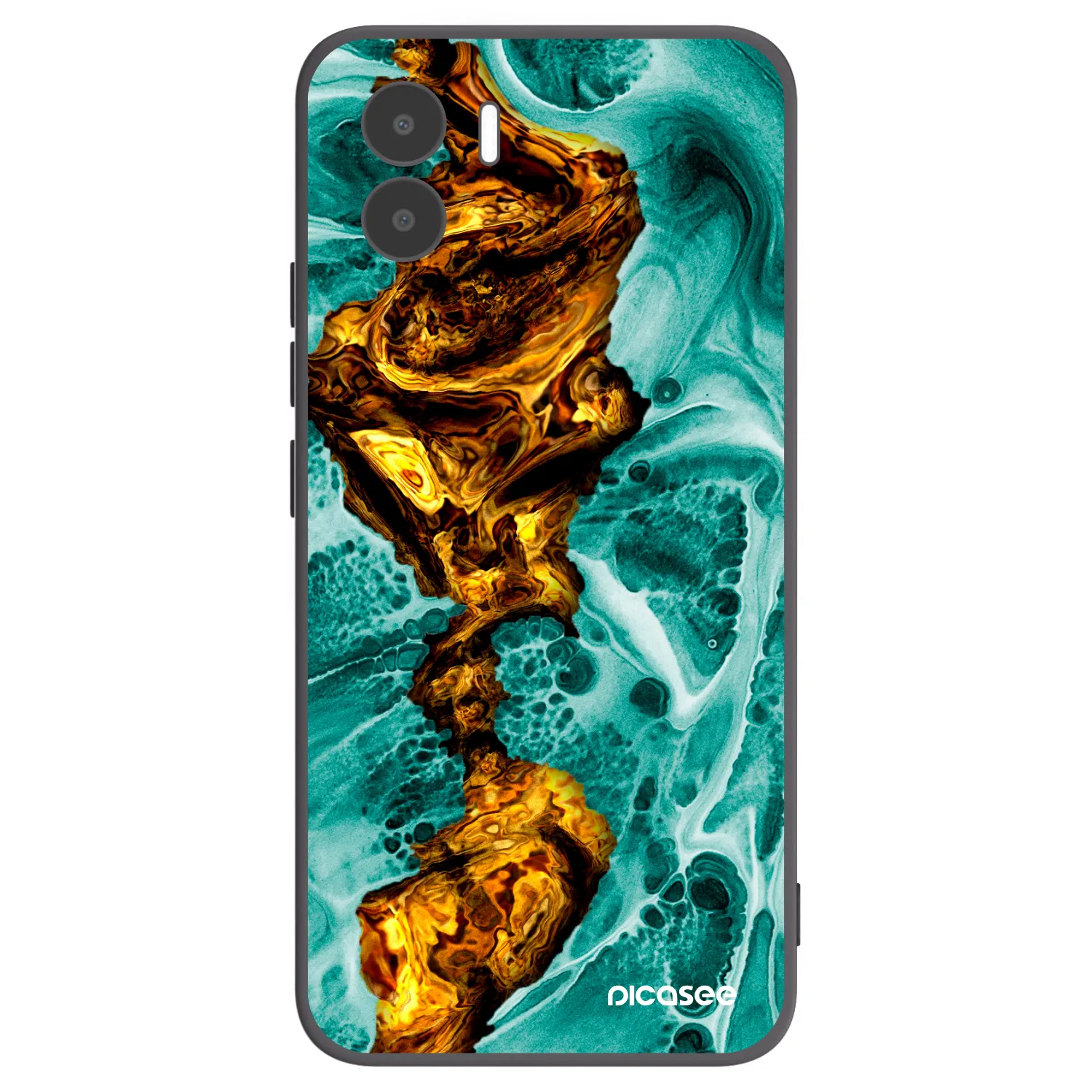 Picasee silikonski črni ovitek za Xiaomi Redmi A1 - Goldsky