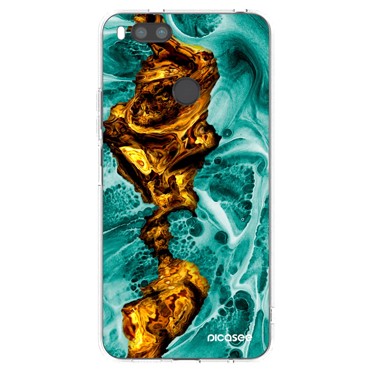 Picasee silikonski prozorni ovitek za Xiaomi Redmi A1 - Goldsky