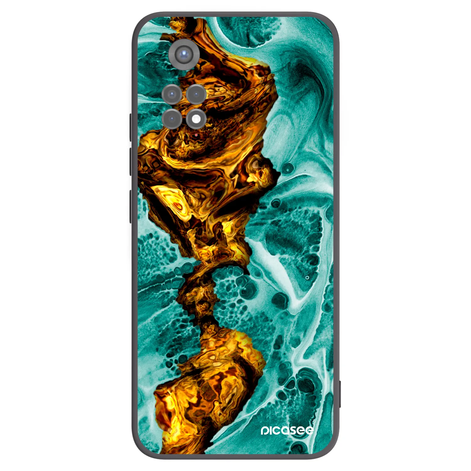 Picasee silikonski črni ovitek za Xiaomi Redmi Note 11S 5G - Goldsky