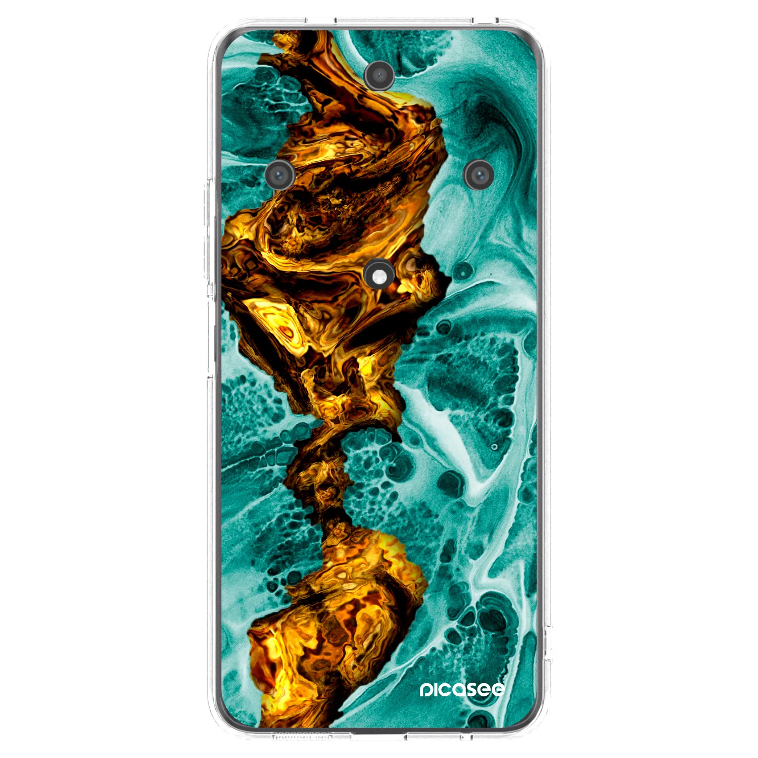 Picasee silikonski prozorni ovitek za Honor Magic5 Lite 5G - Goldsky