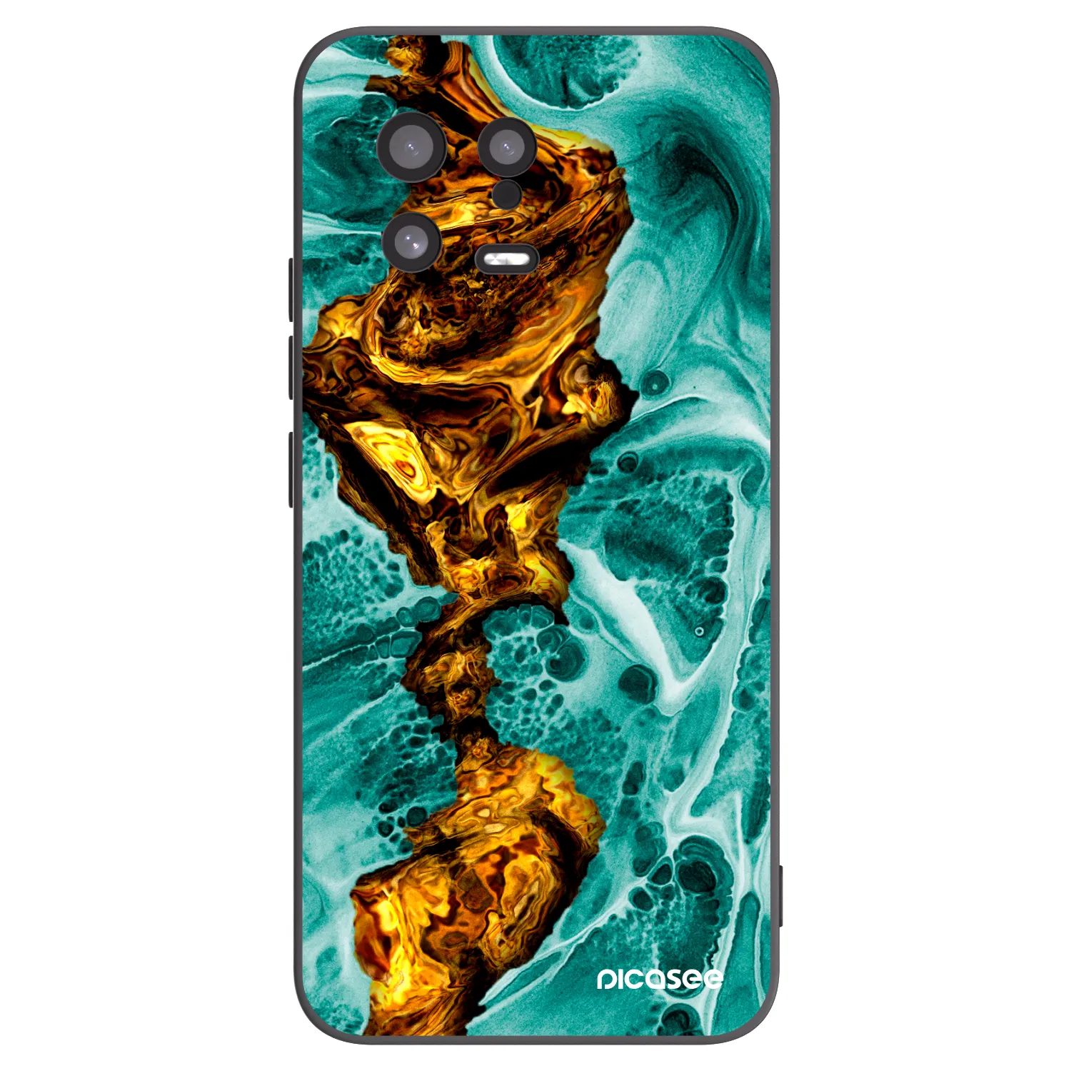 Picasee silikonski črni ovitek za Xiaomi 13 - Goldsky