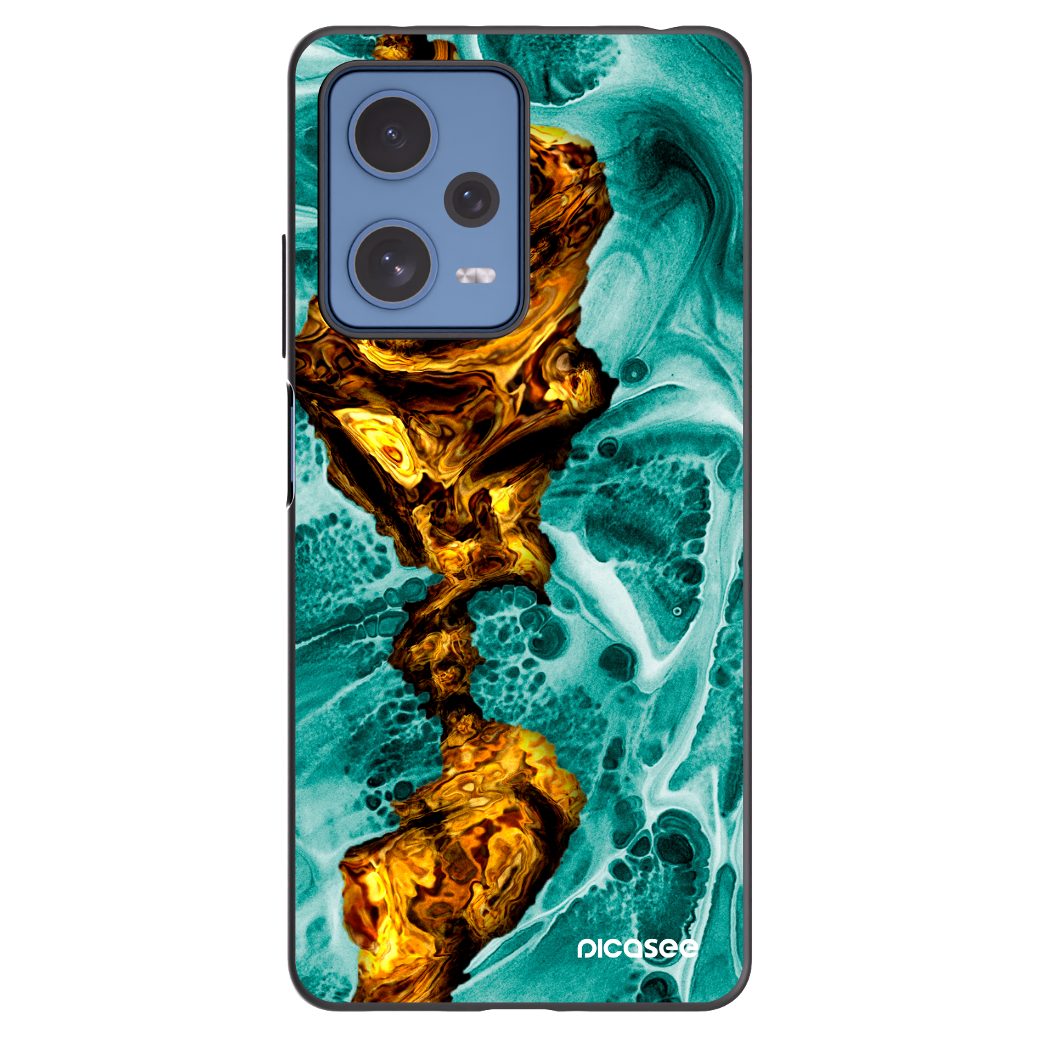 Picasee silikonski črni ovitek za Xiaomi Redmi Note 12 Pro 5G - Goldsky