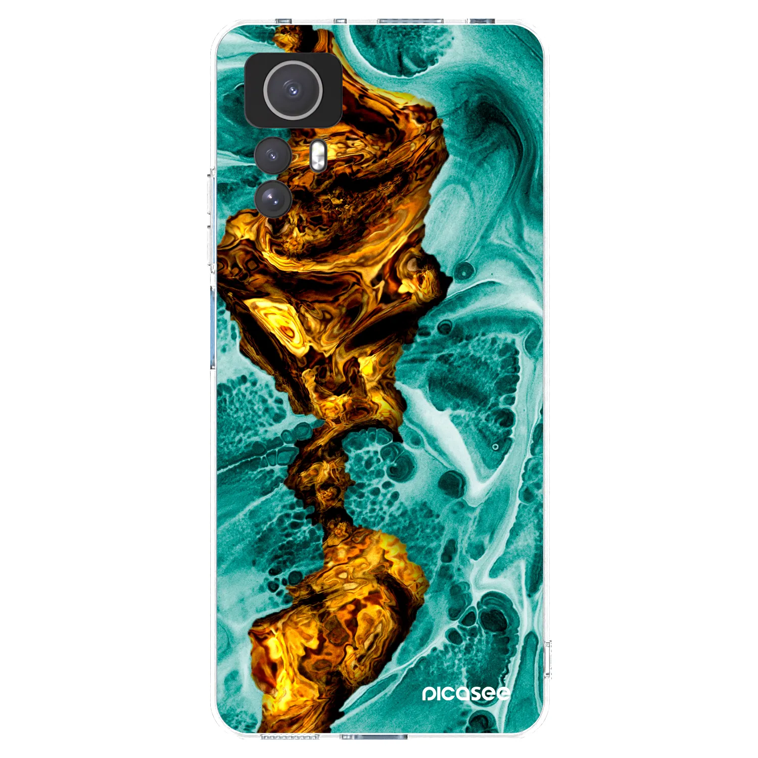 Picasee silikonski prozorni ovitek za Xiaomi Redmi Note 12S - Goldsky
